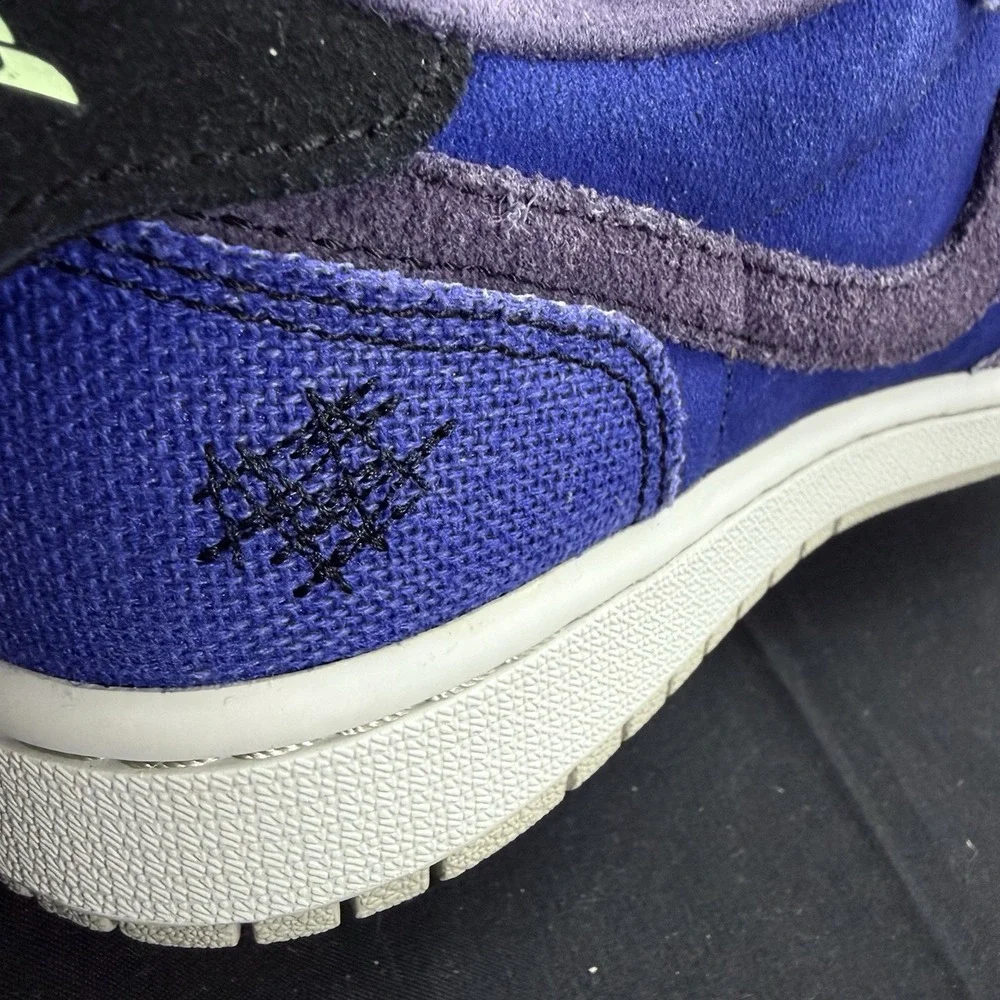 Mens 8.5 Air Jordan 1 Retro Low OG  Regency Purple Zion Williamson Voodoo